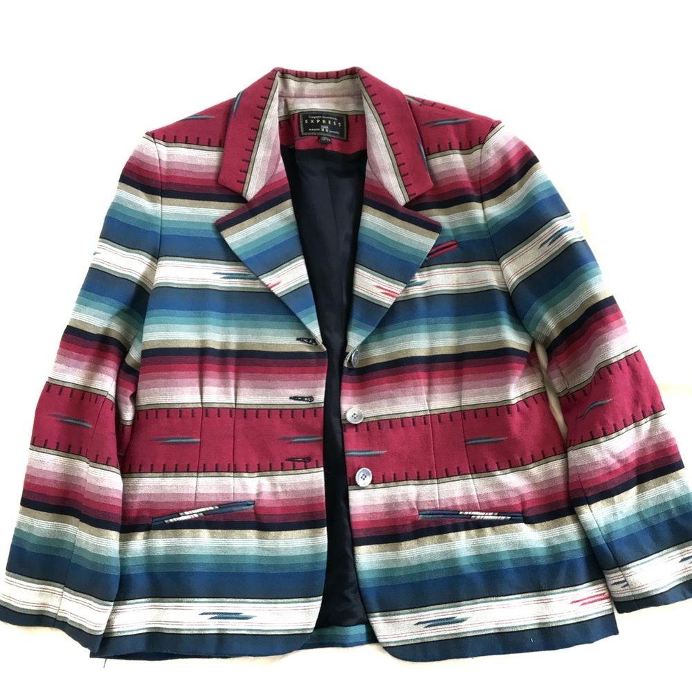 Express southwestern print jacket 13/14